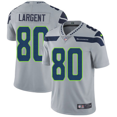 Nike Seahawks #80 Steve Largent Grey Alternate Men's Stitched NFL Vapor Untouchable Limited Jersey Nike Seahawks #80 Steve Largent Grey Alternate Men's Stitched NFL Vapor Untouchable Limited Jersey