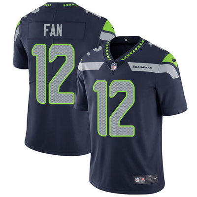Nike Seahawks #12 Fan Steel Blue Team Color Men's Stitched NFL Vapor Untouchable Limited Jersey Nike Seahawks #12 Fan Steel Blue Team Color Men's Stitched NFL Vapor Untouchable Limited Jersey