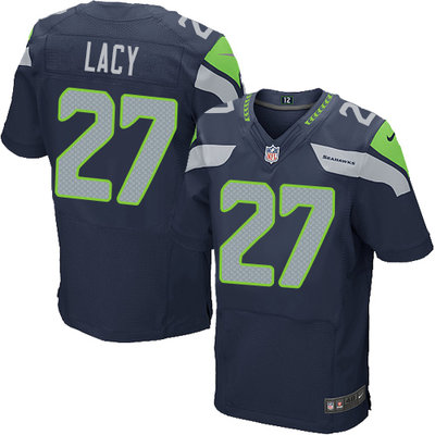 Nike Seahawks #27 Eddie Lacy Steel Blue Team Color Men's Stitched NFL Elite Jersey Nike Seahawks #27 Eddie Lacy Steel Blue Team Color Men's Stitched NFL Elite Jersey