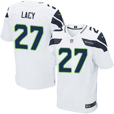 Nike Seahawks #27 Eddie Lacy White Men's Stitched NFL Elite Jersey Nike Seahawks #27 Eddie Lacy White Men's Stitched NFL Elite Jersey
