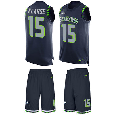 Nike Seahawks #15 Jermaine Kearse Steel Blue Team Color Men's Stitched NFL Limited Tank Top Suit Jersey Nike Seahawks #15 Jermaine Kearse Steel Blue Team Color Men's Stitched NFL Limited Tank Top Suit Jersey