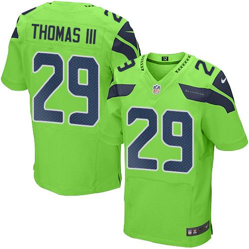 Nike Seahawks #29 Earl Thomas III Green Men's Stitched NFL Elite Rush Jersey Nike Seahawks #29 Earl Thomas III Green Men's Stitched NFL Elite Rush Jersey