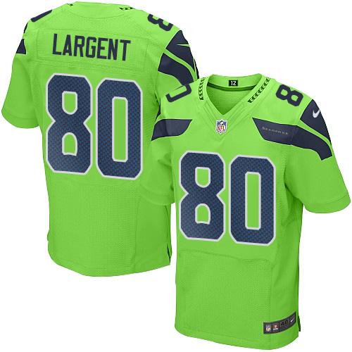 Nike Seahawks #80 Steve Largent Green Men's Stitched NFL Elite Rush Jersey Nike Seahawks #80 Steve Largent Green Men's Stitched NFL Elite Rush Jersey