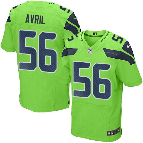 Nike Seahawks #56 Cliff Avril Green Men's Stitched NFL Elite Rush Jersey Nike Seahawks #56 Cliff Avril Green Men's Stitched NFL Elite Rush Jersey