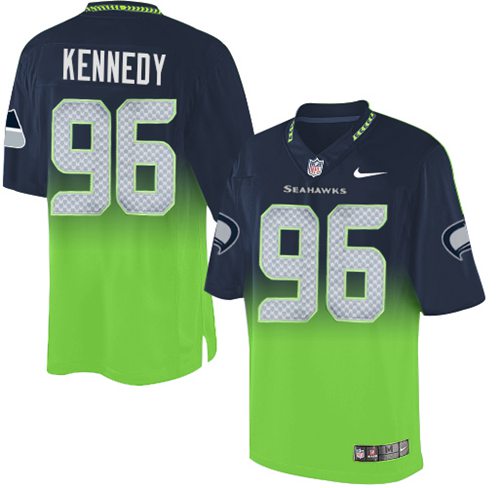 Nike Seahawks #96 Cortez Kennedy Steel Blue Green Men's Stitched NFL Elite Fadeaway Fashion Jersey Nike Seahawks #96 Cortez Kennedy Steel Blue Green Men's Stitched NFL Elite Fadeaway Fashion Jersey