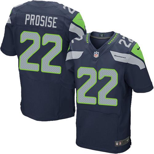 Nike Seahawks #22 C. J. Prosise Steel Blue Team Color Men's Stitched NFL Elite Jersey Nike Seahawks #22 C. J. Prosise Steel Blue Team Color Men's Stitched NFL Elite Jersey