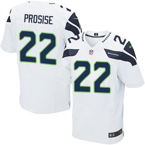 Nike Seahawks #22 C. J. Prosise White Men's Stitched NFL Elite Jersey Nike Seahawks #22 C. J. Prosise White Men's Stitched NFL Elite Jersey