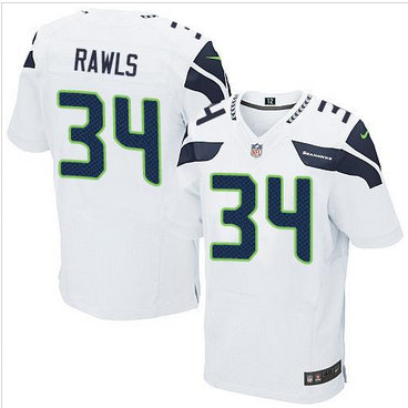 Nike Seattle Seahawks #34 Thomas Rawls White Men's Stitched NFL Elite Jersey Nike Seattle Seahawks #34 Thomas Rawls White Men's Stitched NFL Elite Jersey