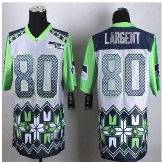 New Seattle Seahawks #80 Steve Largent Grey Men's Stitched NFL Elite Noble Fashion Jersey New Seattle Seahawks #80 Steve Largent Grey Men's Stitched NFL Elite Noble Fashion Jersey