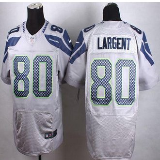 New Seattle Seahawks #80 Steve Largent Grey Alternate Men's Stitched NFL Elite Jersey New Seattle Seahawks #80 Steve Largent Grey Alternate Men's Stitched NFL Elite Jersey