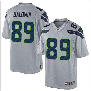 New Seahawks #89 Doug Baldwin Grey Alternate Men's Stitched NFL Limited Jersey New Seahawks #89 Doug Baldwin Grey Alternate Men's Stitched NFL Limited Jersey