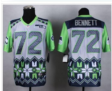New Seattle Seahawks #72 Michael Bennett Grey NFL Elite Noble Fashion Jersey New Seattle Seahawks #72 Michael Bennett Grey NFL Elite Noble Fashion Jersey