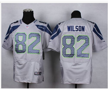 New Seattle Seahawks #82 Luke Willson Grey Alternate NFL Elite Jersey New Seattle Seahawks #82 Luke Willson Grey Alternate NFL Elite Jersey