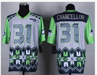 New Seattle Seahawks #31 Kam Chancellor Grey NFL Elite Noble Fashion Jersey New Seattle Seahawks #31 Kam Chancellor Grey NFL Elite Noble Fashion Jersey