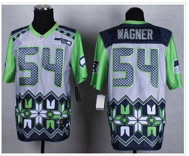 New Seattle Seahawks #54 Bobby Wagner Grey NFL Elite Noble Fashion Jersey