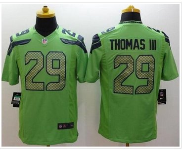 NEW Seattle Seahawks #29 Earl Thomas III Green Alternate NFL Limited jersey