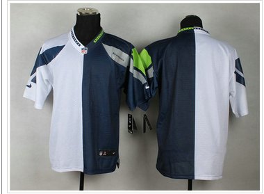 NEW Seattle Seahawks Bank Men's Stitched Elite Split Jersey NEW Seattle Seahawks Bank Men's Stitched Elite Split Jersey