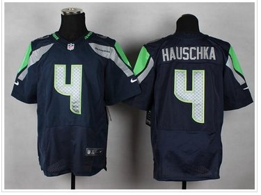 NEW Seattle Seahawks #4 Steven Hauschka Steel Blue Team Color NFL Elite Jersey NEW Seattle Seahawks #4 Steven Hauschka Steel Blue Team Color NFL Elite Jersey