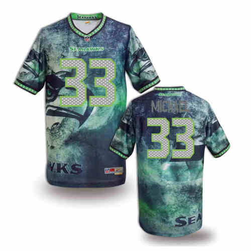 New Seattle Seahawks #33 Christine Michael Team Color NFL Elite Fanatical Version Jerseys New Seattle Seahawks #33 Christine Michael Team Color NFL Elite Fanatical Version Jerseys