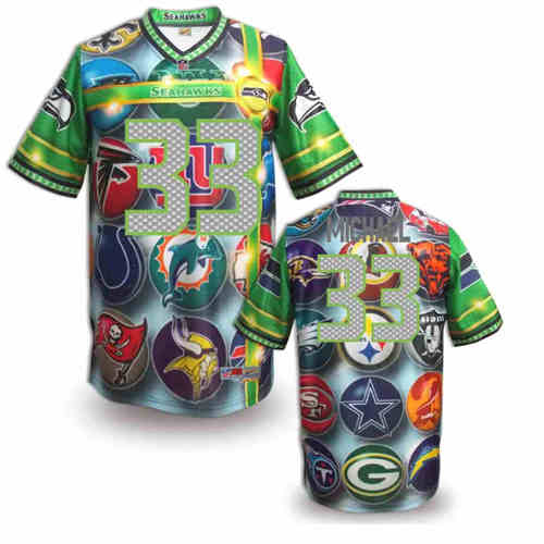 New Seattle Seahawks #33 Christine Michael Team Color NFL Elite Fanatical Version Jerseys New Seattle Seahawks #33 Christine Michael Team Color NFL Elite Fanatical Version Jerseys