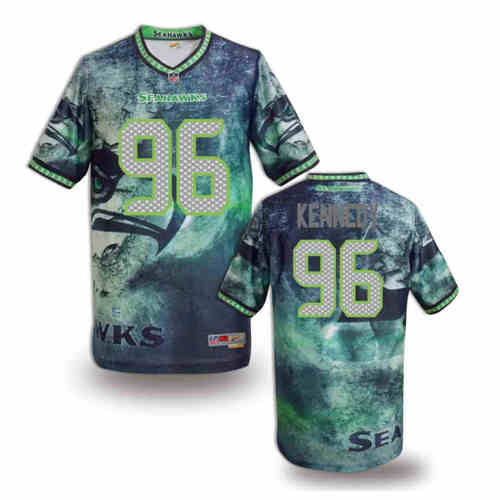 New Seattle Seahawks #96 Cortez Kennedy Team Color NFL Elite Fanatical Version Jerseys New Seattle Seahawks #96 Cortez Kennedy Team Color NFL Elite Fanatical Version Jerseys