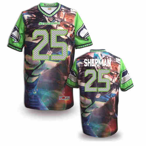 New Seattle Seahawks #25 Richard Sherman Team Color NFL Elite Fanatical Version Jersey New Seattle Seahawks #25 Richard Sherman Team Color NFL Elite Fanatical Version Jersey