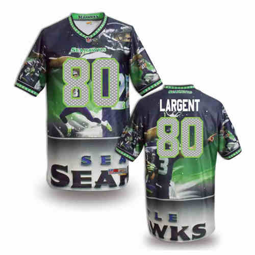 New Seattle Seahawks 80# Steve Largent Team Color Elite Fanatical Version Jerseys New Seattle Seahawks 80# Steve Largent Team Color Elite Fanatical Version Jerseys