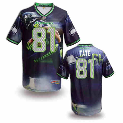 New Seattle Seahawks 81 Golden Tate Team Color Elite Fanatical Version Jerseys