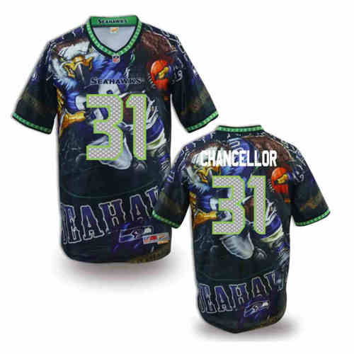 New Seattle Seahawks 31# Kam Chancellor Team Color NFL Elite Fanatical Version Jersey New Seattle Seahawks 31# Kam Chancellor Team Color NFL Elite Fanatical Version Jersey