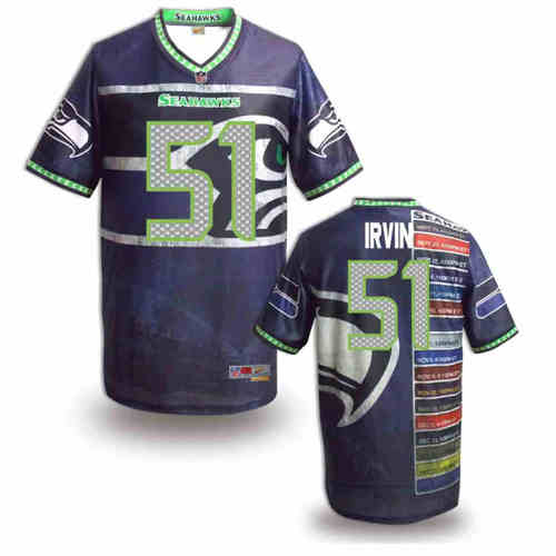 New Seattle Seahawks 51 Bruce Irvin Team Color NFL Elite Fanatical Version Jerseys