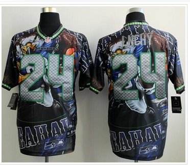 NEW Seahawks #24 Marshawn Lynch Team Color NFL Elite Fanatical Version Jersey NEW Seahawks #24 Marshawn Lynch Team Color NFL Elite Fanatical Version Jersey