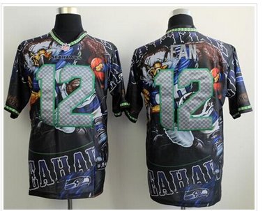 NEW Seahawks #12 Fan Team Color NFL Elite Fanatical Version Jersey NEW Seahawks #12 Fan Team Color NFL Elite Fanatical Version Jersey
