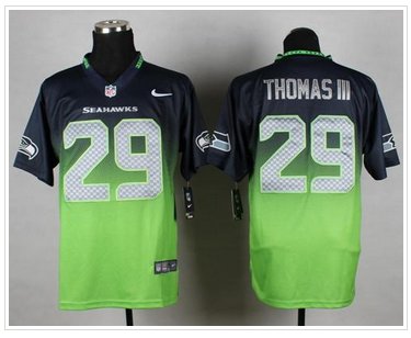 NEW Seattle Seahawks #29 Earl Thomas III Steel Blue-Green NFL Elite Fadeaway Fashion Jersey NEW Seattle Seahawks #29 Earl Thomas III Steel Blue-Green NFL Elite Fadeaway Fashion Jersey