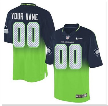 NEW Seattle Seahawks Customized Drift Fashion II Elite NFL Jerseys