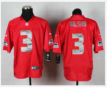 Seattle Seahawks #3 Russell Wilson Red NFL Elite QB Practice Jersey Seattle Seahawks #3 Russell Wilson Red NFL Elite QB Practice Jersey