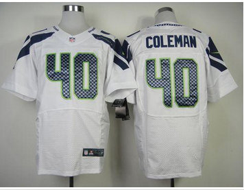 NEW Seattle Seahawks #40 Derrick Coleman White NFL Elite Jersey NEW Seattle Seahawks #40 Derrick Coleman White NFL Elite Jersey