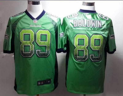 NEW NFL Drift Fashion NEW Seattle Seahawks #89 Doug Baldwin Green Stitched NFL Elite Drift Fashion Jerseys
