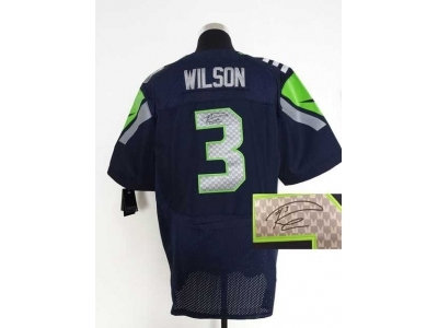 NEW jerseys seattle seahawks #3 wilson Blue(Elite signature) NEW jerseys seattle seahawks #3 wilson Blue(Elite signature)