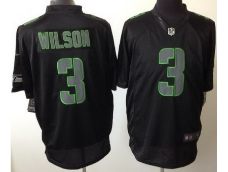 NEW Seattle Seahawks 3 Russell Wilson Black Impact Lmited NFL Jerseys NEW Seattle Seahawks 3 Russell Wilson Black Impact Lmited NFL Jerseys