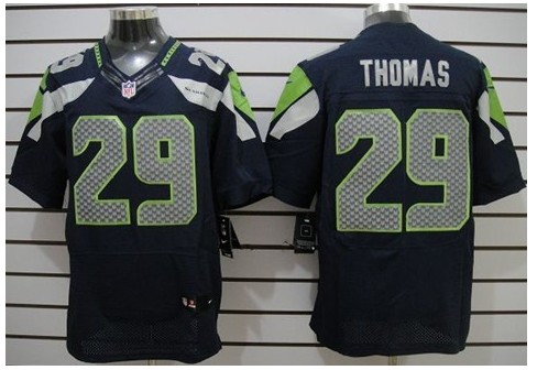 Seattle Seahawks #29 Earl Thomas Blue jersey Elite Seattle Seahawks #29 Earl Thomas Blue jersey Elite