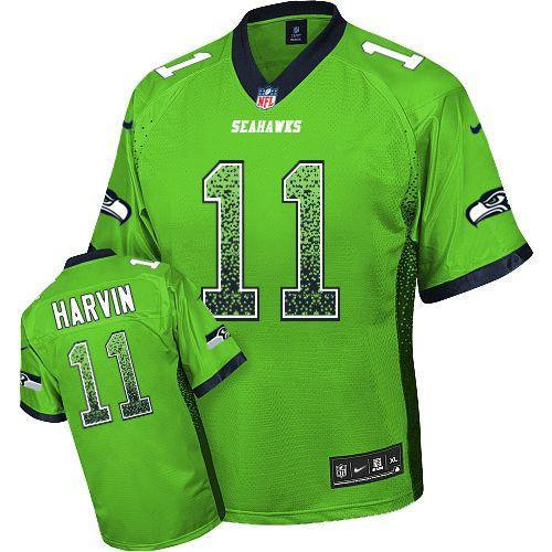 NEW Seattle Seahawks #11 Percy Harvin Green Stitched NFL Elite Drift Fashion Jerseys NEW Seattle Seahawks #11 Percy Harvin Green Stitched NFL Elite Drift Fashion Jerseys