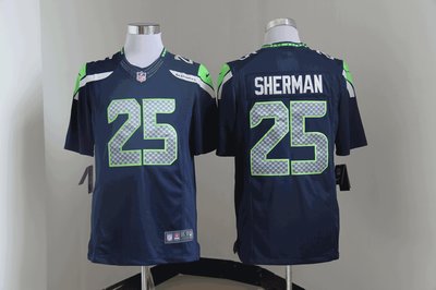 NEW NFL Seattle Seahawks 25 Richard Sherman Blue Jerseys(Limited) NEW NFL Seattle Seahawks 25 Richard Sherman Blue Jerseys(Limited)