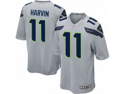 NEW NFL Seattle Seahawks 11 Percy Harvin Grey Jerseys(Game) NEW NFL Seattle Seahawks 11 Percy Harvin Grey Jerseys(Game)