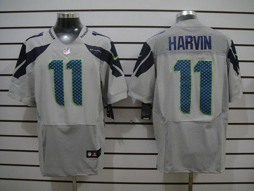 NEW NFL Seattle Seahawks 11 Percy Harvin Grey Jerseys(Elite) NEW NFL Seattle Seahawks 11 Percy Harvin Grey Jerseys(Elite)