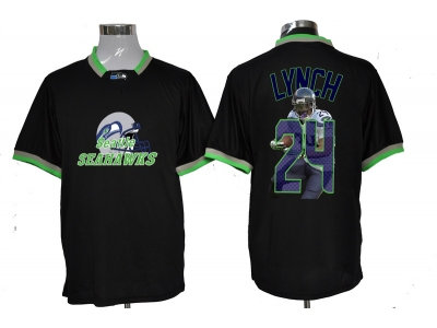 NEW NFL Seattle Seahawks #24 marshawn lynch black jerseys(all-star fashion) NEW NFL Seattle Seahawks #24 marshawn lynch black jerseys(all-star fashion)