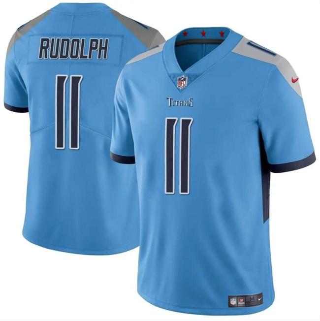 Men's Tennessee Titans #11 Mason Rudolph Blue Vapor Limited Stitched Football Jersey Men's Tennessee Titans #11 Mason Rudolph Blue Vapor Limited Stitched Football Jersey