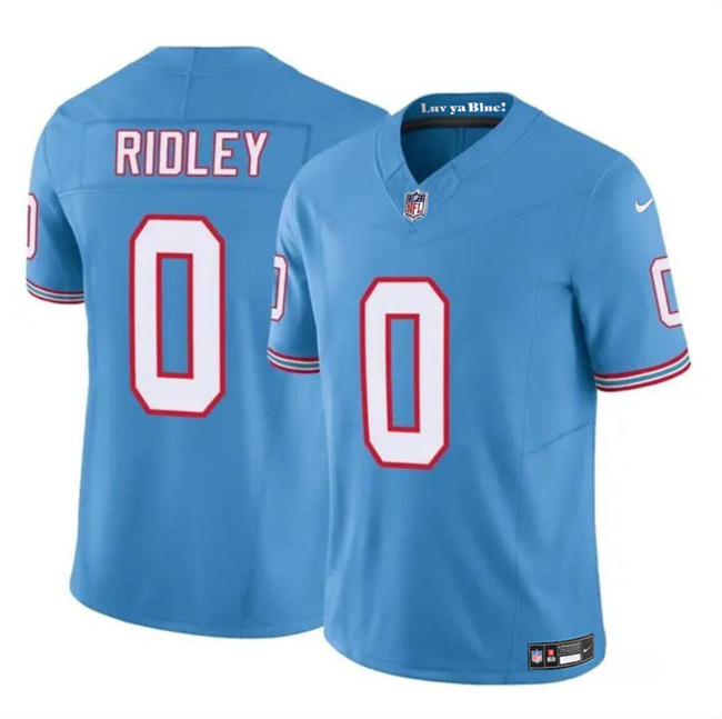 Men's Tennessee Titans #0 Calvin Ridley Blue 2023 F.U.S.E. Throwback Limited Stitched Football Jersey Men's Tennessee Titans #0 Calvin Ridley Blue 2023 F.U.S.E. Throwback Limited Stitched Football Jersey