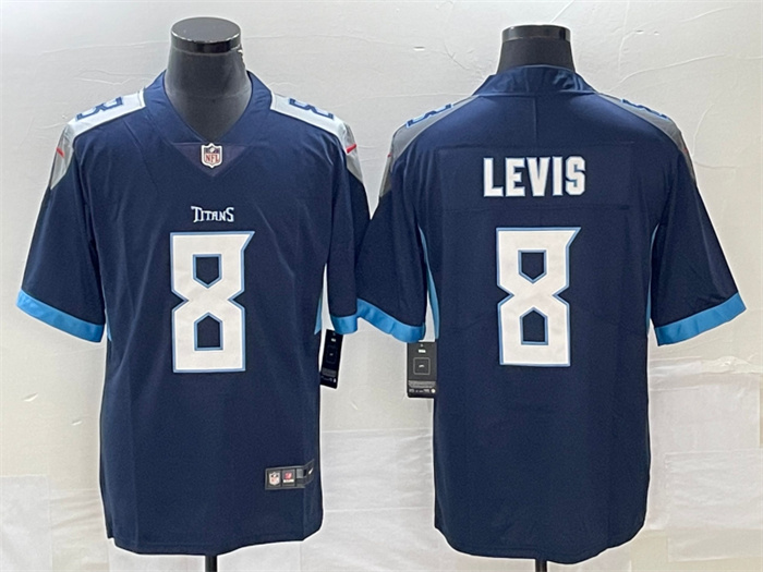 Men's Tennessee Titans #8 Will Levis Navy Vapor Untouchable Stitched Jersey Men's Tennessee Titans #8 Will Levis Navy Vapor Untouchable Stitched Jersey