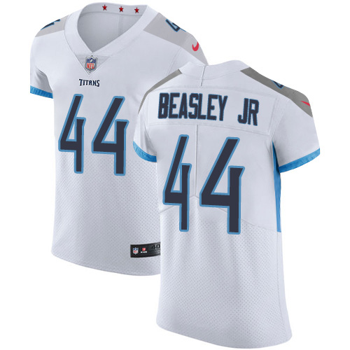 Nike Titans #44 Vic Beasley Jr White Men's Stitched NFL New Elite Jersey Nike Titans #44 Vic Beasley Jr White Men's Stitched NFL New Elite Jersey
