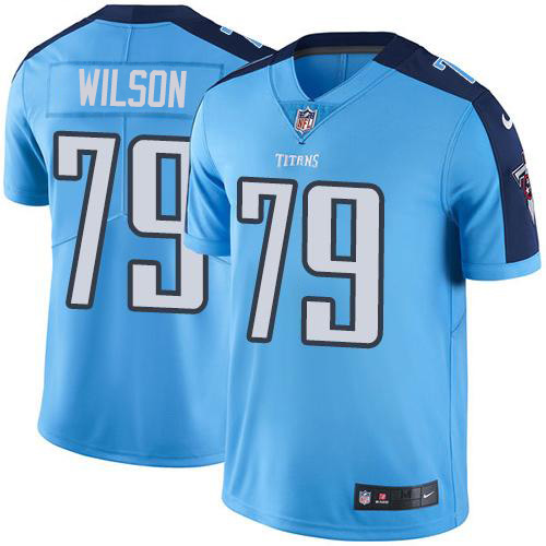 Nike Titans #79 Isaiah Wilson Light Blue Men's Stitched NFL Limited Rush Jersey Nike Titans #79 Isaiah Wilson Light Blue Men's Stitched NFL Limited Rush Jersey
